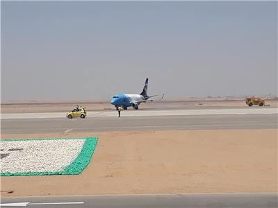  وصول أول رحلة لمصرللطيران لمطار العاصمة الدولي