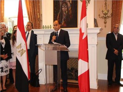 السفير أحمد أبو زيد خلال الاحتفالية