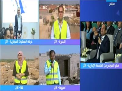 الرئيس عبد الفتاح السيسي يتابع حديث الشباب عن القرى المصرية