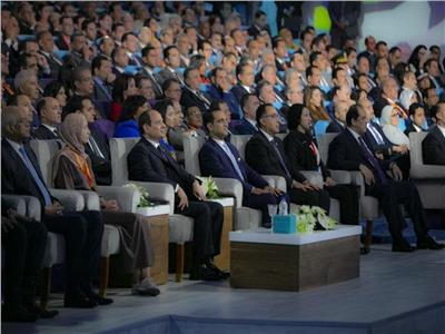 الرئيس السيسي خلال حضوره افتتاح مؤتمر الشباب