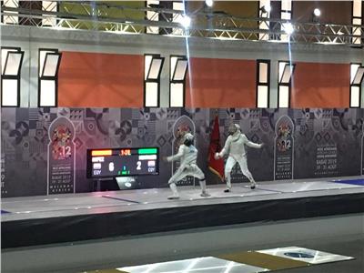 ندى حافظ تحقق الميدالية الذهبية في سلاح السابر بـ«الألعاب الإفريقية»
