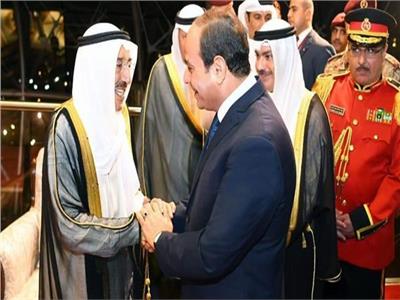  القمة المصرية الكويتية بين الرئيس السيسي وأمير الكويت صباح الأحمد 