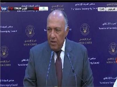 مؤتمر صحفي لـ وزير الخارجية سامح شكري ونظيرته السودانية