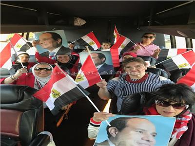 مصريون يدعمون الرئيس السيسي في الأمم المتحدة
