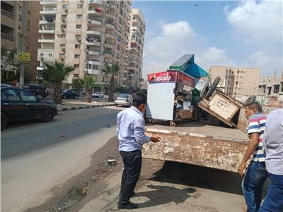 حملة للرفع الإشغالات بشوارع شرق مدينة نصر 
