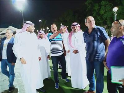 وفد القيادات الشبابية السعودي خلال زيارته لمركز شباب الجزيرة