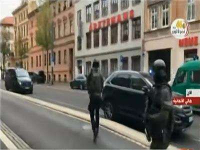 الشرطة الالمانية تحاصر موقع الاعتداء بمدينة هالي 