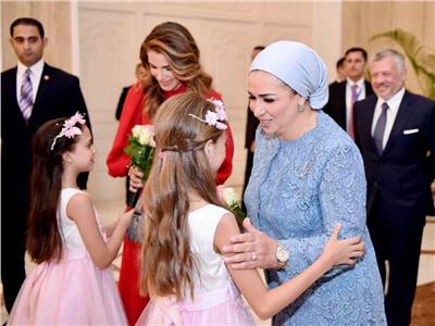 السيدة انتصار السيسي والملكة رانيا