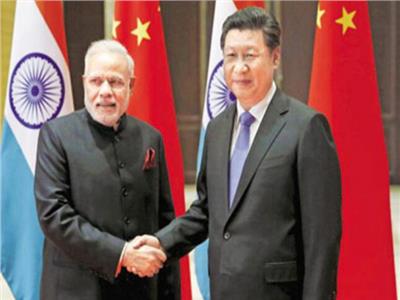 رئيس الصين ورئيس وزراء الهند 