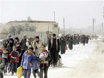  نزوح ما يقرب من 200 ألف شخص شمالي سوريا
