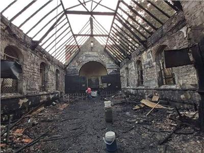 كنيسة حلوان المحترقة من الألمان إلى الأقباط