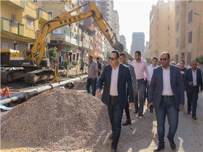 محافظ الإسكندرية يوجه بإزالة كافة أسباب الهبوط الأرضي في مشروعات الصرف