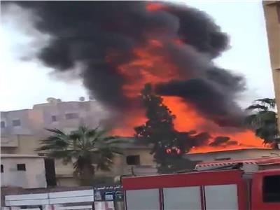 حريق في كنيسة مارجرجس في مدينة المنصورة