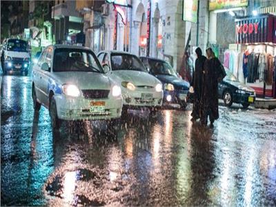 الأمطار تغرق شوارع بورسعيد - أرشيفية