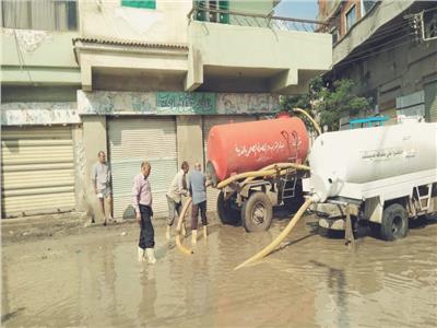 شفط مياه الامطار من الشوارع 