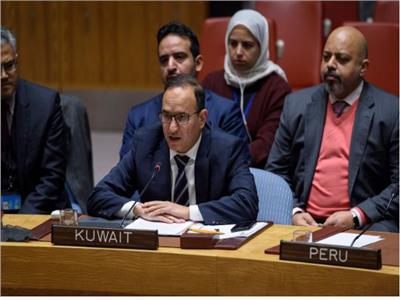 مندوب الكويت الدائم السفير منصور العتيبي  لدى الأمم المتحدة