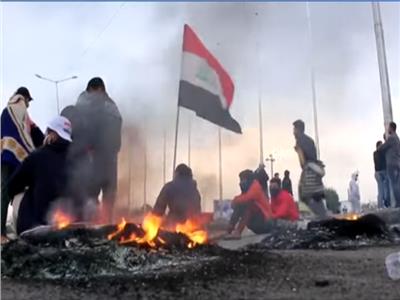 المتظاهرين في بغداد