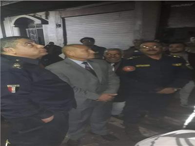  نائب محافظ القاهرة للمنطقة الشرقية ابراهيم صابر لمكان الحريق