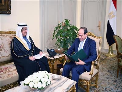 الرئيس عبد الفتاح السيسي يتسلم رسالة الملك سلمان