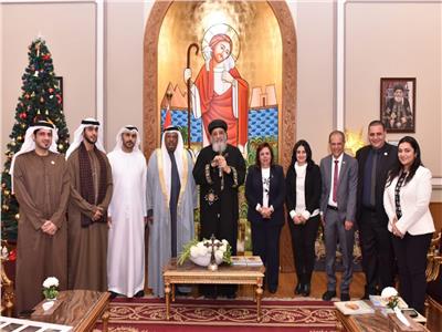 سفير الإمارات بالقاهرة يهنئ البابا تواضروس بأعياد الميلاد المجيدة