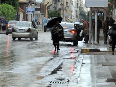 أمطار غزيرة على سواحل الإسكندرية 
