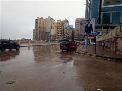 طول أمطار غزيرة على الإسكندرية