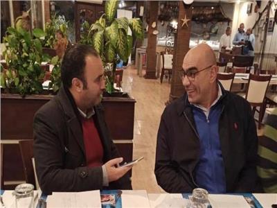 رئيس اتحاد اليد هشام نصر ورئيس القسم الرياضي ببوابة أخبار اليوم