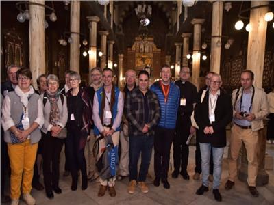 زيارة وفد الكنسي الفرنسي لمسار العائلة المقدسة في مصر 