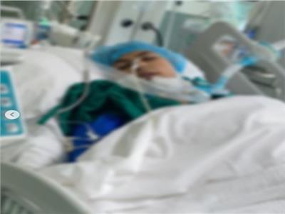 صورة متدالة لدانة الحيدر في المستشفى