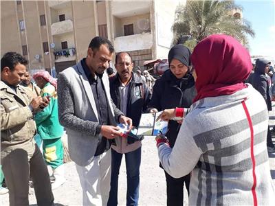 حملة رفع الكفاءة البيئية بالمناطق السكنية بمدينة الغردقة