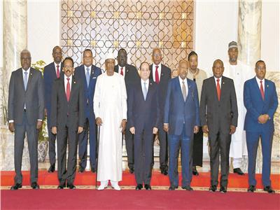 الرئيس السيسي مع قادة أفريقيا لدعم السودان