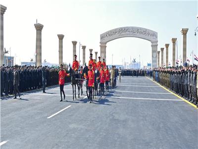 صورة من الجنازة العسكرية التي أقيمت للرئيس الراحل حسني مبارك
