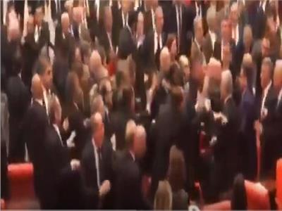 خناقة البرلمان التركي