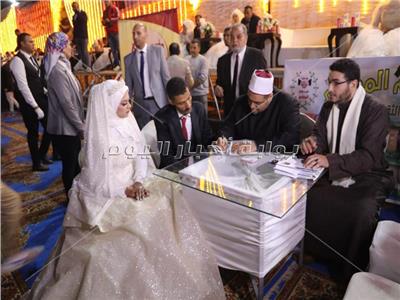 محافظة الجيزة تنظم حفل زفاف جماعى لــ30 عروسة يتيمة 