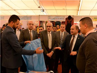 افتتاح معرض جامعة المنصورة الثانى للمنتجات الوطنية  