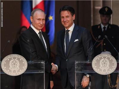 رئيسا روسيا وإيطاليا