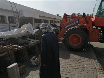 إزالة فورية لبناء روڤ مخالف بالحى التاسع بمدينة العبور