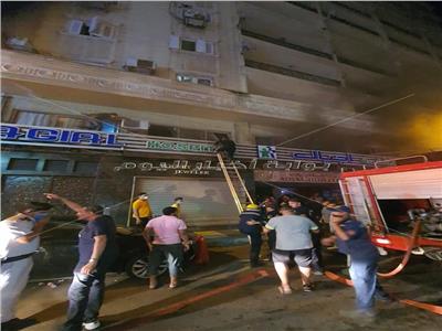 حريق هائل بمستشفى أجيال في الإسكندرية