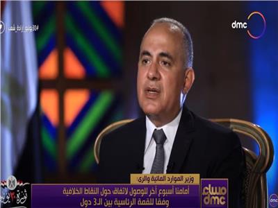 وزير الري والموارد المائية محمد عبد العاطي