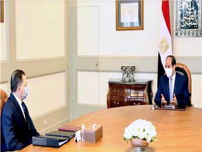 الرئيس السيسي  مع وزير الداخلية 