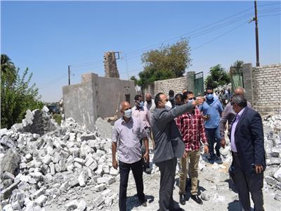 نائب محافظ المنيا يقود حمله لازاله تعديات بمركز ابوقرقاص