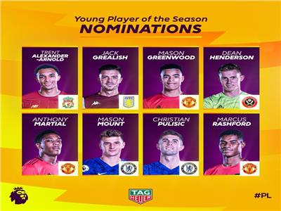 7 لاعبين يتنافسون على جائزة «الأفضل» بالدوري الإنجليزي