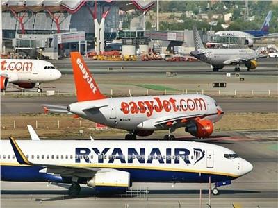 بعض طائرات الشركات الأوروبية ذات رحلات التكلفة المنخفضة
