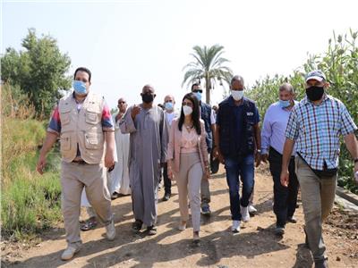 جانب من جولة وزيرة التعاون الدولي د. رانيا المشاط بالأقصر 