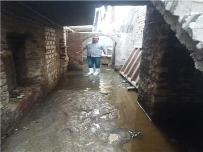 مشكلة المياه الجوفية ببعض المناطق بقرية النخيلة بأبوتيج  