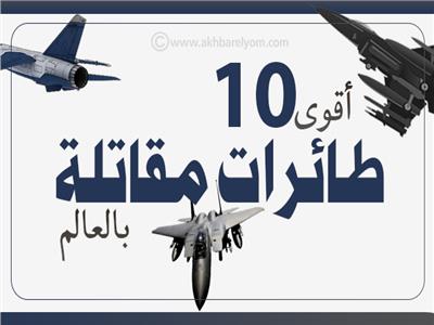 إنفوجراف |  أقوى 10 طائرات مقاتلة بالعالم 
