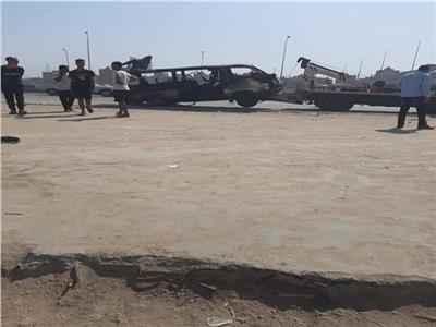  5 ضحايا و7 مصابين في حريق سيارة ميكروباص في شبرا الخيمة 