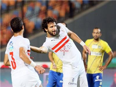محمود علاء مدافع الفريق الأول لكرة القدم بالنادي الزمالك