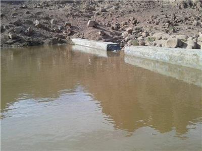  المياه جراء السيول التي تعرضت لها جنوب سيناء