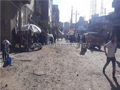  رفع الإشغالات بجميع شوارع مدينة مغاغة